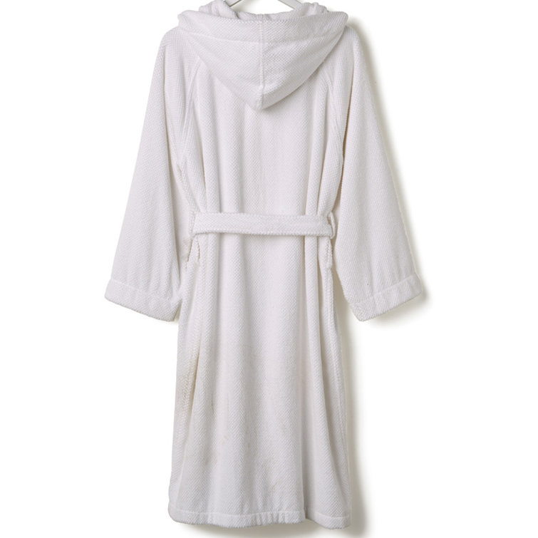 Stripe Hooded Towelling Robe L/XL